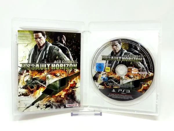 Interior del juego Ace Combat: Assault Horizon (ESP) para PlayStation 3 con disco y manual