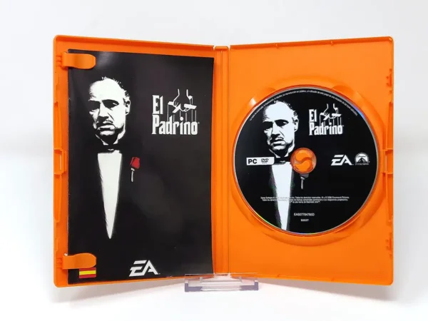 Interior del juego El Padrino (ESP) para PC con disco y manual