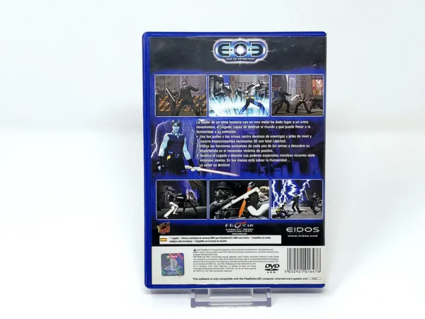 Parte trasera de E.O.E: Eve of Extinction (ESP) (Rebajado) para PlayStation 2, edición PAL España