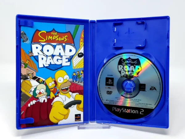 Interior del juego The Simpsons: Road Rage (ESP) para PlayStation 2 con disco y manual