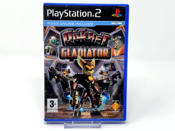 Portada de Ratchet: Gladiator (ESP) para PlayStation 2, edición PAL España, de segunda mano