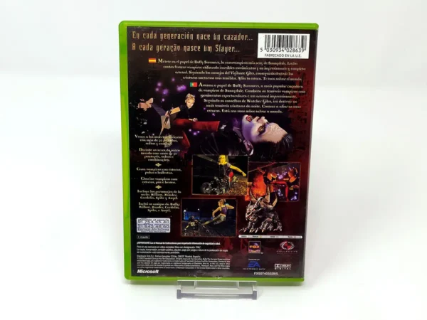 Parte trasera de Buffy the Vampire Slayer (ESP) para XBOX, edición PAL España