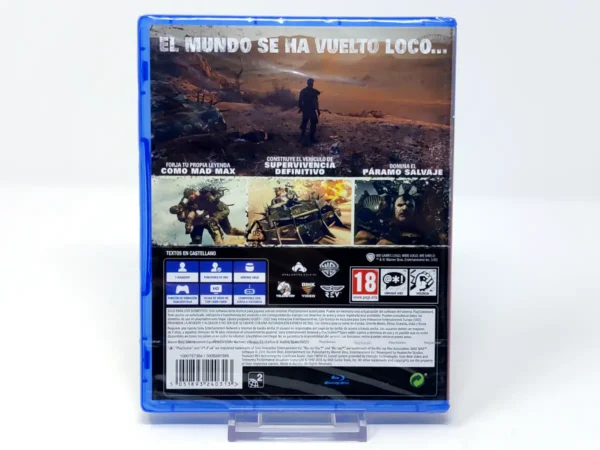 Parte trasera de Mad Max (ESP) (PS Hits) (Precintado) para PlayStation 4, edición PAL España