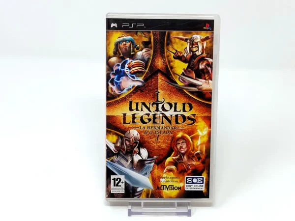 Portada de Untold Legends: La Hermandad de la Espada (ESP) para PSP, edición PAL España, de segunda mano