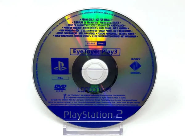 Portada de EyeToy: Play 3 (ESP) (Promo) (Disco) para PlayStation 2, edición PAL España, de segunda mano