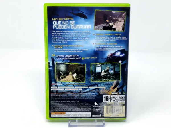 Parte trasera de BlackSite (ESP) (Rebajado) para XBOX 360, edición PAL España