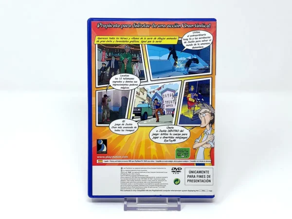 Parte trasera de Jackie Chan Adventures (ESP) (Promo) para PlayStation 2, edición PAL España