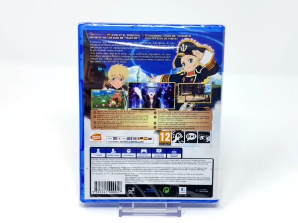 Parte trasera de Tales of Vesperia (Definitive Edition) (ESP) (Precintado) para PlayStation 4, edición PAL España