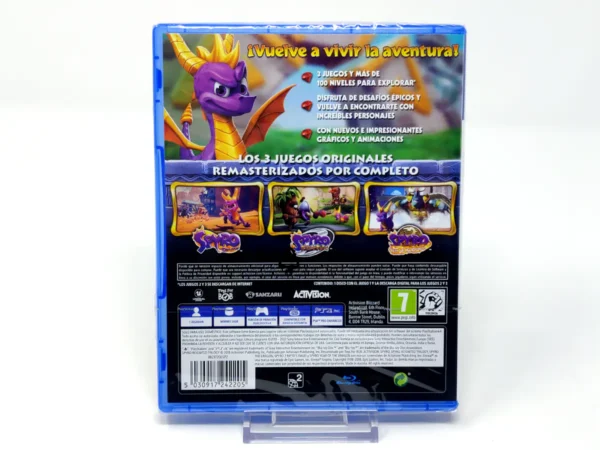 Parte trasera de Spyro Reignited Trilogy (ESP) (Precintado) para PlayStation 4, edición PAL España