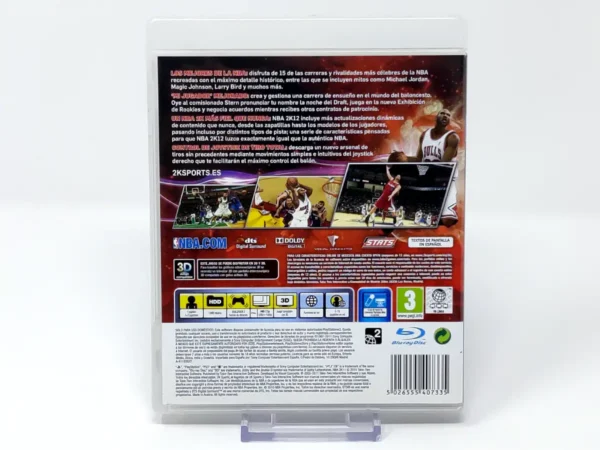 Parte trasera de NBA 2K12 (ESP) (Rebajado) para PlayStation 3, edición PAL España