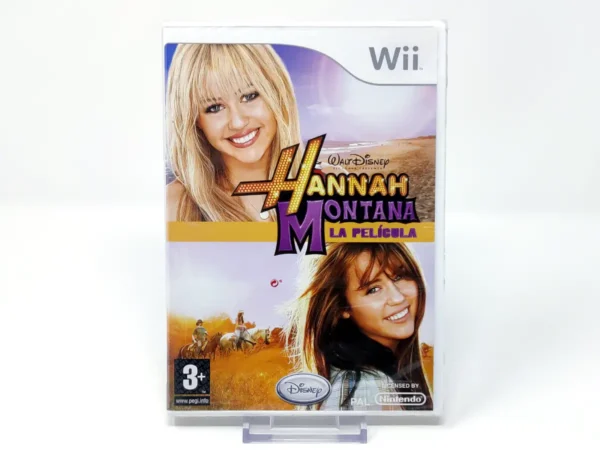 Portada de Hannah Montana: La Película (ESP) (Precintado) para Nintendo Wii, edición PAL España, de segunda mano