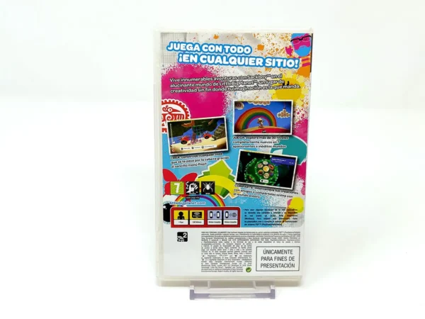 Parte trasera de LittleBigPlanet (ESP) (Promo) para PSP, edición PAL España