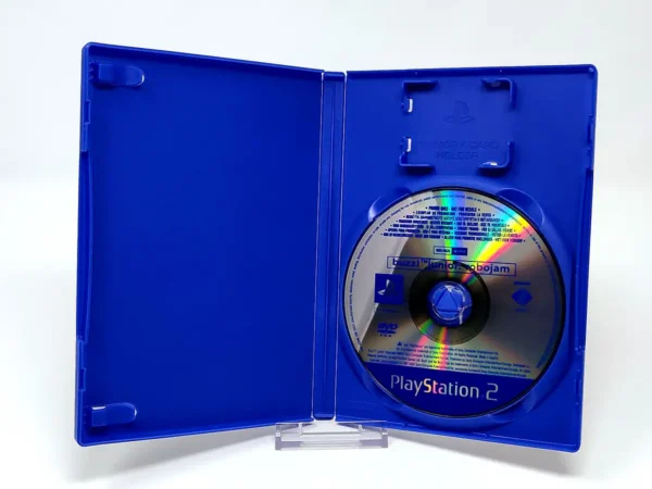Interior del juego Buzz! Junior: Robot Mania (ESP) (Promo) para PlayStation 2 con disco y manual
