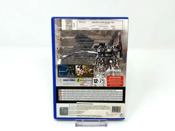 Parte trasera de Armored Core: Nexus (ESP) (v2) para PlayStation 2