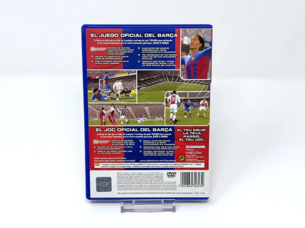 Parte trasera de Club Football 2005: FC Barcelona (ESP) (Rebajado) para PlayStation 2, edición PAL España