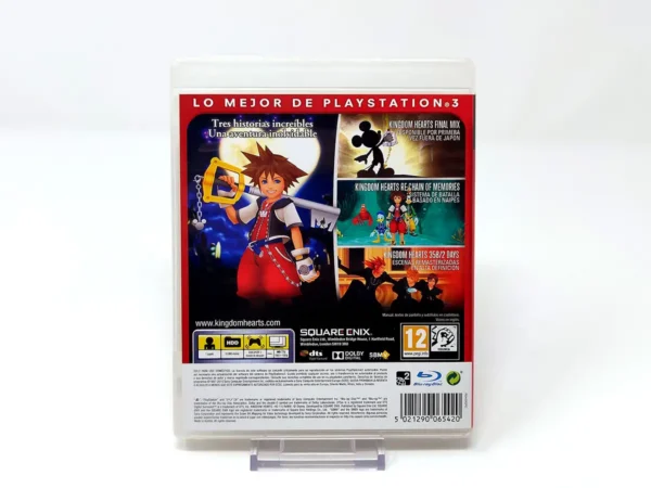 Parte trasera de Kingdom Hearts: HD 1.5 ReMIX (ESP) (Essentials) para PlayStation 3, edición PAL España