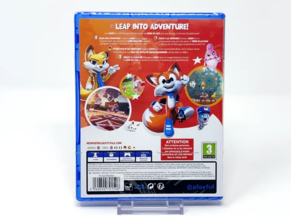 Parte trasera de New Super Lucky's Tale (ESP) (Precintado) para PlayStation 4, edición PAL España