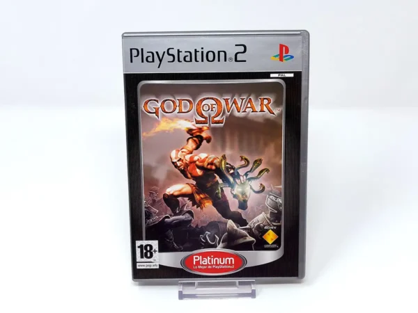 Portada de God of War (ESP) (Platinum) para PlayStation 2, edición PAL España, de segunda mano