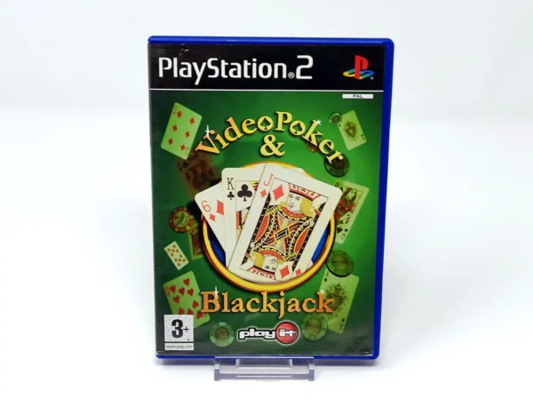Portada de Video Poker & Blackjack (ESP) para PlayStation 2, edición PAL España, de segunda mano