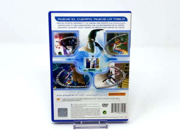 Parte trasera de EyeToy: Antigrav (ESP) para PlayStation 2, edición PAL España