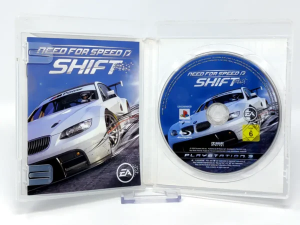 Interior del juego Need for Speed: Shift (ESP) (v1) para PlayStation 3 con disco y manual