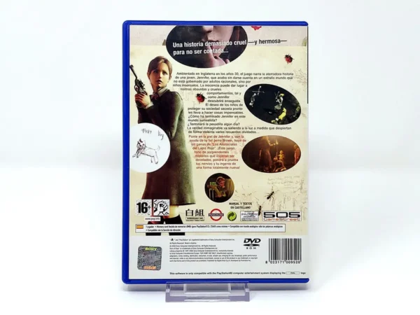Parte trasera de Rule of Rose (ESP) para PlayStation 2, edición PAL España