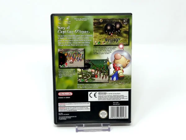 Parte trasera de Pikmin (ESP) para Nintendo GameCube, edición PAL España