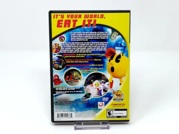 Parte trasera de Pac-Man World 3 (USA) para PlayStation 2, edición NTSC USA