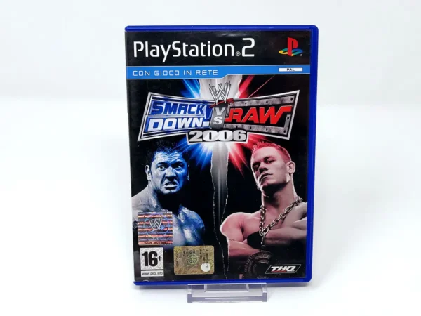 Portada de WWE SmackDown! vs. Raw 2006 (ITA) para PlayStation 2, edición PAL Italia, de segunda mano