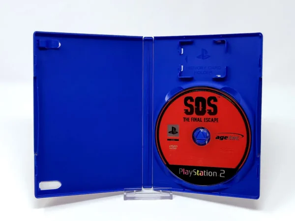 Interior del juego SOS: The Final Escape (UK) (Rebajado) para PlayStation 2 con disco y manual