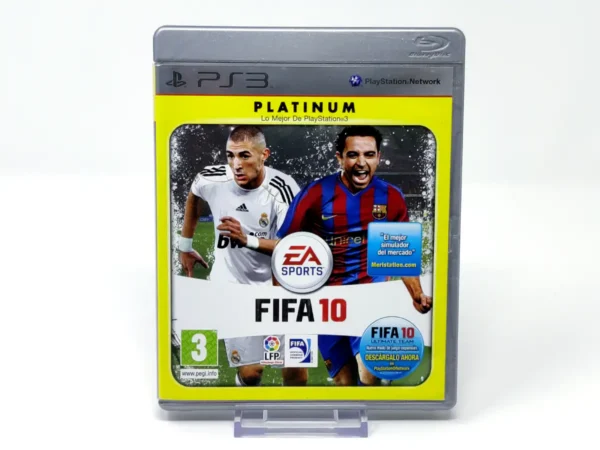 Portada de FIFA 10 (ESP) (Platinum) (Rebajado) para PlayStation 3, edición PAL España, de segunda mano