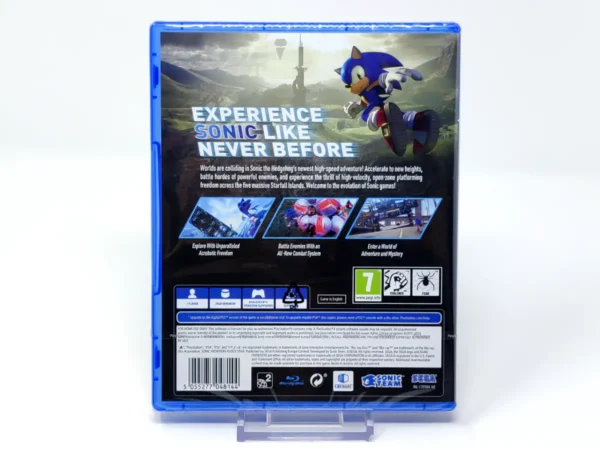 Parte trasera de Sonic Frontiers (UK) (Precintado) para PlayStation 4, edición PAL UK
