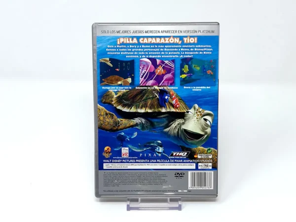 Parte trasera de Buscando a Nemo (ESP) (Platinum) para PlayStation 2, edición PAL España