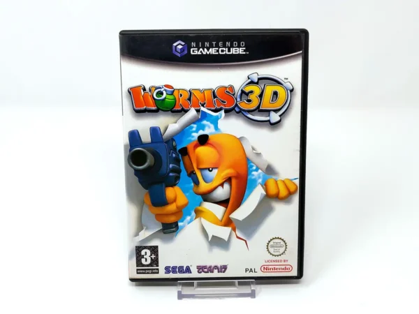 Portada de Worms 3D (ESP) para Nintendo GameCube, edición PAL España, de segunda mano