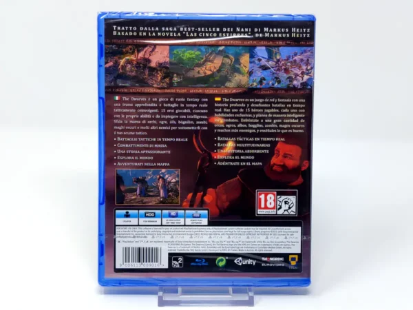 Parte trasera de The Dwarves (ESP) (Precintado) para PlayStation 4, edición PAL España