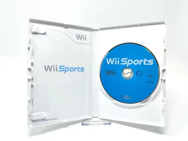 Interior del juego Wii Sports (ESP) para Nintendo Wii con disco y manual