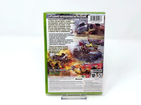FlatOut (ESP) (Precintado) para XBOX, edición PAL España, de segunda mano