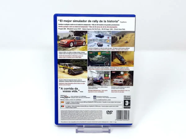 Parte trasera de Colin McRae Rally 04 (ESP) para PlayStation 2, edición PAL España