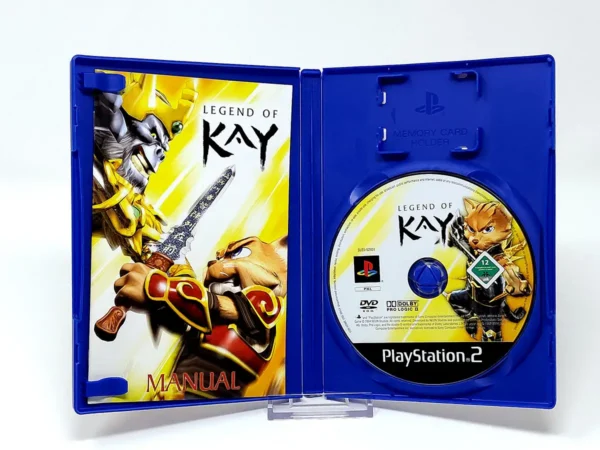 Interior del juego Legend of Kay (ESP) para PlayStation 2 con disco y manual