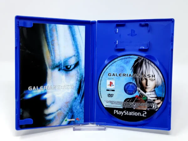 Interior del juego Galerians: Ash (ESP) para PlayStation 2 con disco y manual