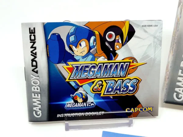 Lateral de la caja de Megaman & Bass (USA) para Nintendo Game Boy Advance