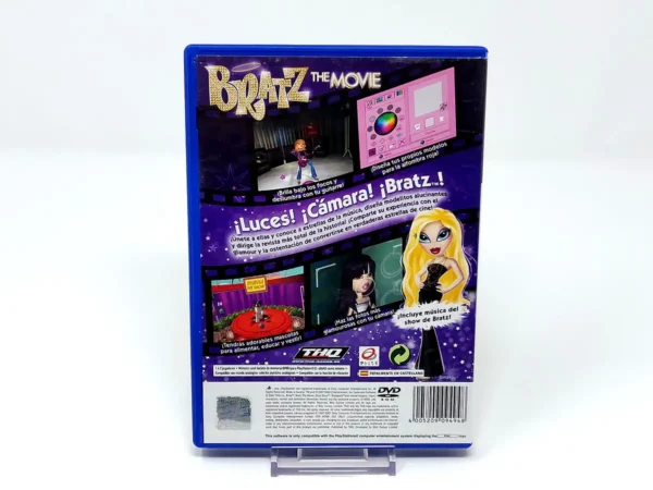 Parte trasera de Bratz: The Movie (ESP) para PlayStation 2, edición PAL España