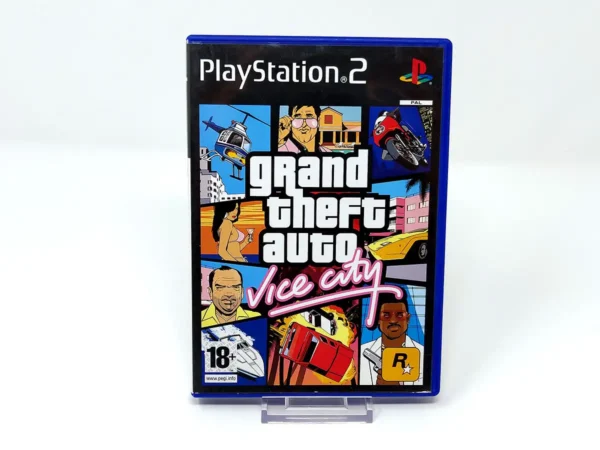 Portada de Grand Theft Auto: Vice City (ITA) para PlayStation 2, edición PAL Italia, de segunda mano