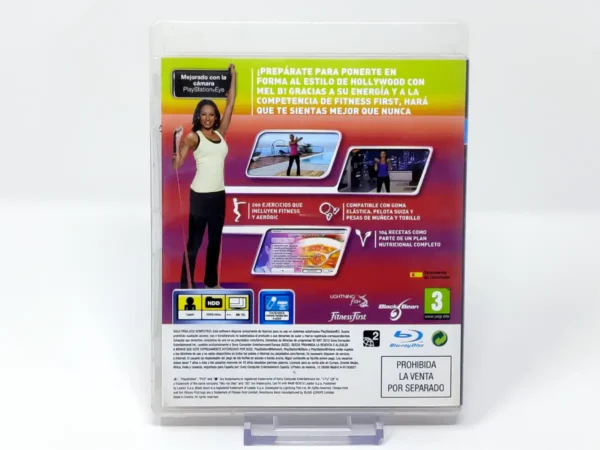 Parte trasera de Get Fit with Mel B (ESP) (v1) para PlayStation 3, edición PAL España