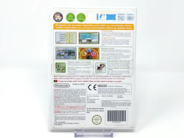 Parte trasera de Wii Fit Plus (ESP) (v1) para Nintendo Wii, edición PAL España