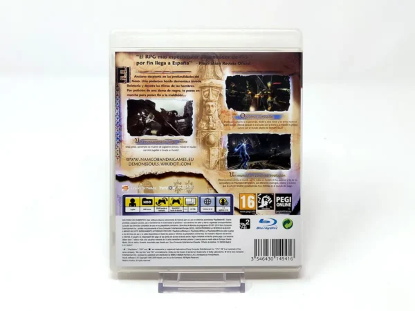 Parte trasera de Demon's Souls (ESP) para PlayStation 3, edición PAL España