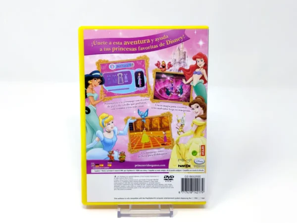 Parte trasera de Disney Princesas: Un Viaje Encantado (ESP) (Rebajado) para PlayStation 2, edición PAL España
