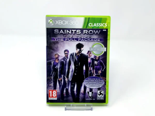Portada de Saints Row: The Third: The Full Package (ESP) (Classics) para XBOX 360, edición PAL España, de segunda mano