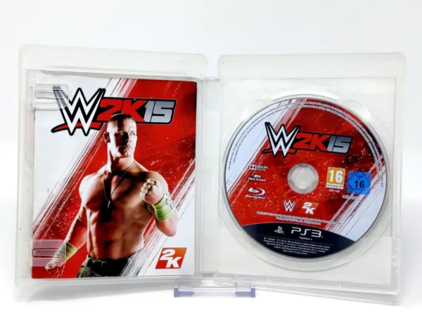 Interior del juego WWE 2K15 (ESP) (Rebajado) para PlayStation 3 con disco y manual