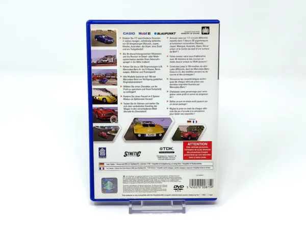 Parte trasera de World Racing (FRA) para PlayStation 2, edición PAL Francia
